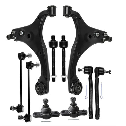 10pc K641580 K641581 ES800229 ES800230 EV800228 K750032 K500074 Front Lower Control Arm Suspension Kit for Hyundai Elantra 2009 2010 2011 2012