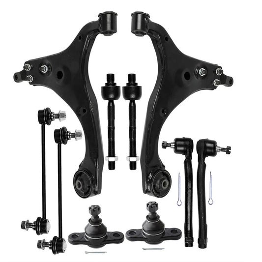 10pc K641580 K641581 ES800229 ES800230 EV800228 K750032 K500074 Front Lower Control Arm Suspension Kit for Hyundai Elantra 2009 2010 2011 2012