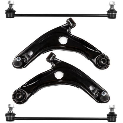 4pc K620572 K620573 K80879 Front Lower Control Arms Ball Joints and Sway Bar Links For TOYOTA YARIS 2007 2008 2009 2010 2011 2012 2013 2014