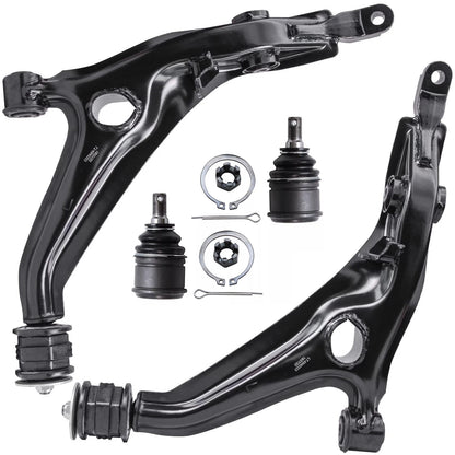 4pc K640323 K640324 K9802 Front Lower Control Arm with Ball Joints for Honda CR-V 1997 1998 1999 2000 2001