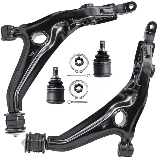 4pc K640323 K640324 K9802 Front Lower Control Arm with Ball Joints for Honda CR-V 1997 1998 1999 2000 2001