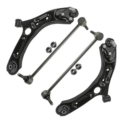 4pc MS901233 MS901234 K750792 K750793 Front Lower Control Arm with Ball Joints and Sway Bars for Hyundai Sonata 2015 for Kia Optima 2016 2017 2018 2019