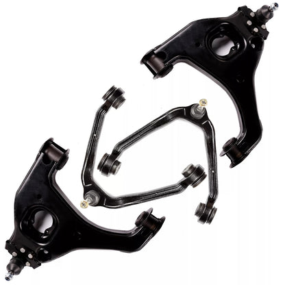 4pc K620264 K620265 K80826 2WD Front Upper Lower Control Arms Kit for Chevy Silverado 1500 for GMC Sierra 1500 1999 2000 2001 2002 2003 2004 2005 2006