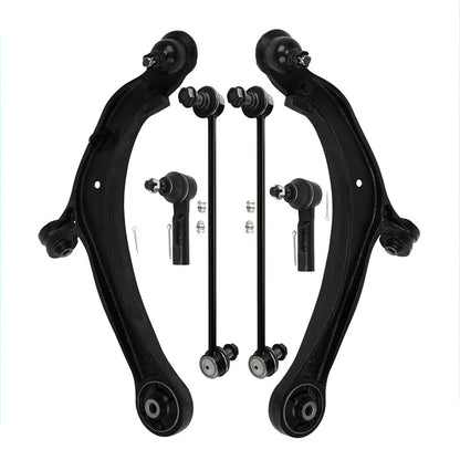 6pc K622002 K622210 K750304 ES800333 Front Lower Control Arm Outer Tie Rod Sway Bars for Honda Odyssey 2011 2012 2013 2014 2015 2016 2017