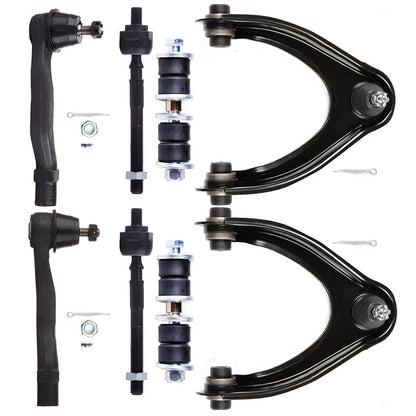 8pc K90450 K90451 EV367 K90123 ES3331 ES3332 Suspension Front Upper Control Arm Ball Joint Tie Rod End For Honda Civic 1996 1997 1998 1999 2000