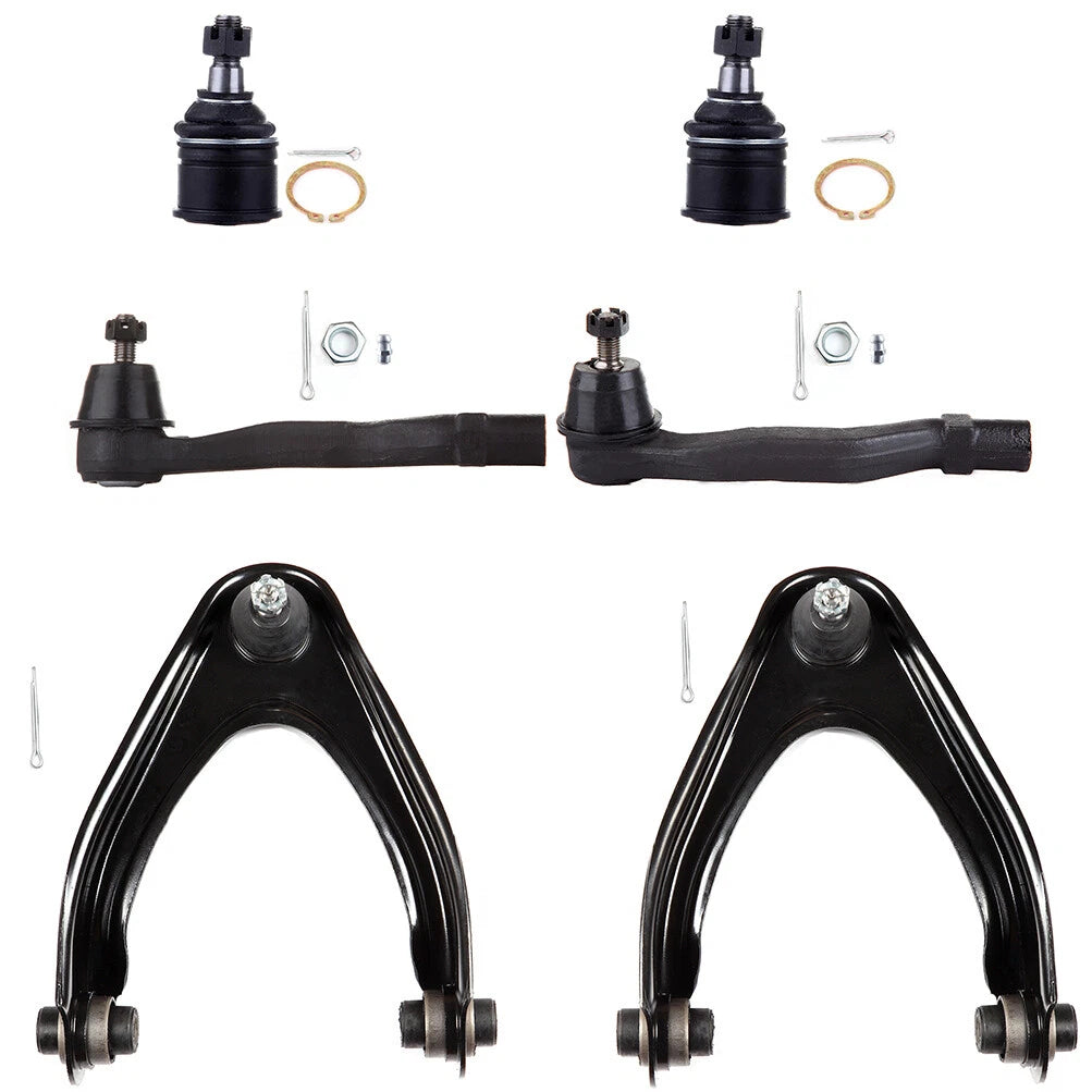 6pc K80883 K80884 K9802 ES3331 ES3332 Front Upper Control Arm Tie Rod End For Honda CR-V 1997 1998 1999 2000 2001
