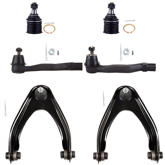 6pc K80883 K80884 K9802 ES3331 ES3332 Front Upper Control Arm Tie Rod End For Honda CR-V 1997 1998 1999 2000 2001