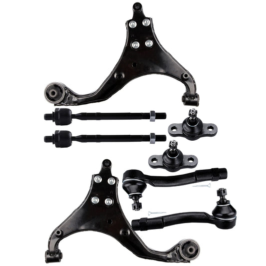 8pc K641338 K641339 K500012 ES800056 ES800036 EV800095 Front Lower Control Arms Tie Rods Suspension Kit For Hyundai Tucson 2005 2006 2007 2008 2009 for Kia Sportage 2005 2006 - 2008 2009 2010