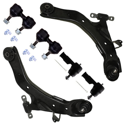 6pc K620327 K620328 K90358 ES3377 Front Lower Control Arm Tie Rod Sway Bar for Hyundai Elantra 2001 2002 2003 2004 2005 2006
