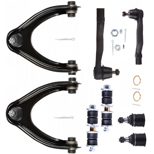 8pc K90450 K90451 K9802 K90123 ES3331 ES3332 Suspension Front Upper Control Arm Ball Joint Tie Rod End For Honda Civic 1996 1997 1998 1999 2000