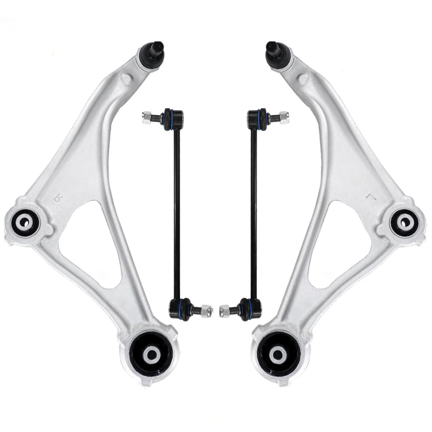 4pc K623474 K623475 K750094 K750095 Front Lower Control Arms Sway Bar Links Kit for Nissan Altima Sedan 2013 2014