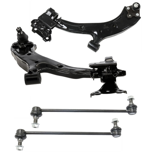 4pc K620500 K620501 K750297 Front Lower Control Arms with Ball Joints Sway Bar Links for Honda CR-V 2007 2008 2009 2010 2011