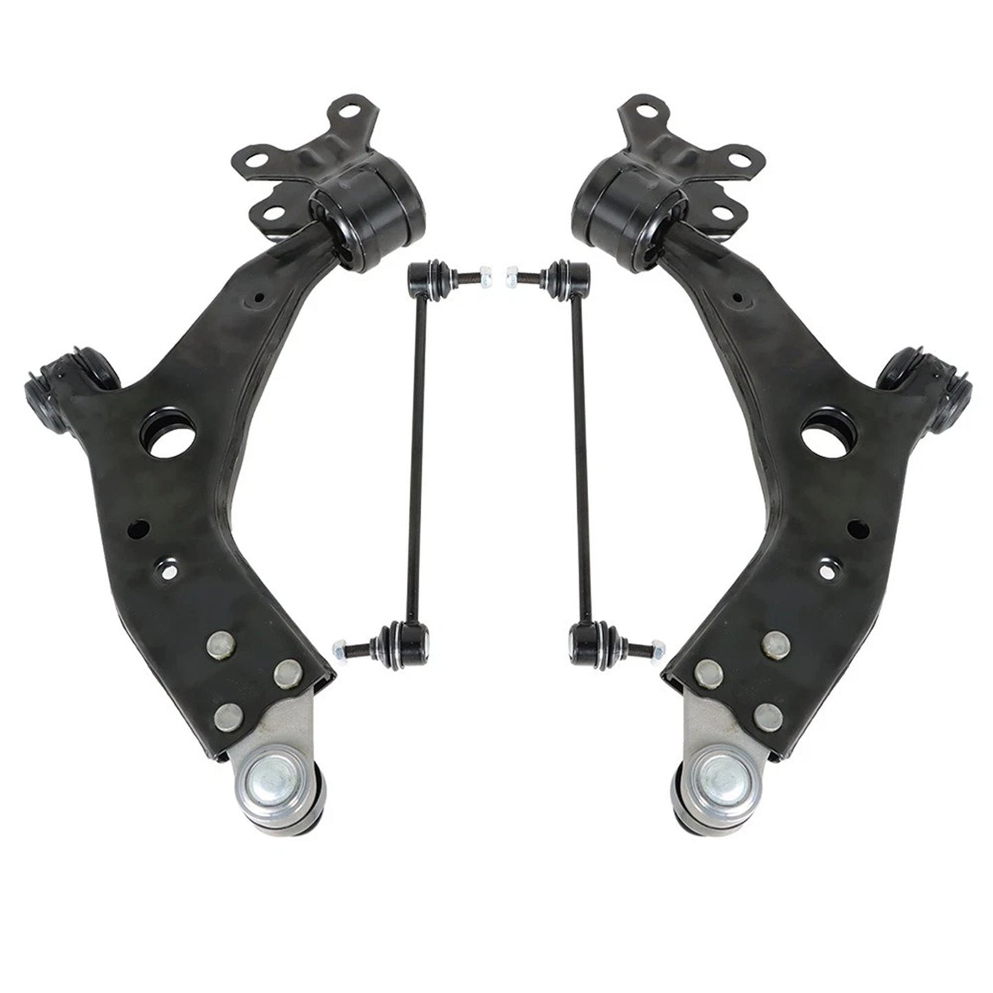 4pc 524-113 524-114 K750802 Front Lower Control Arms Ball Joints Sway Bar Links for Ford Escape 2014 2015 2016 2017 2018 2019