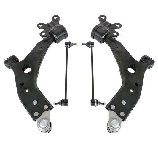 4pc 524-113 524-114 K750802 Front Lower Control Arms Ball Joints Sway Bar Links for Ford Escape 2014 2015 2016 2017 2018 2019