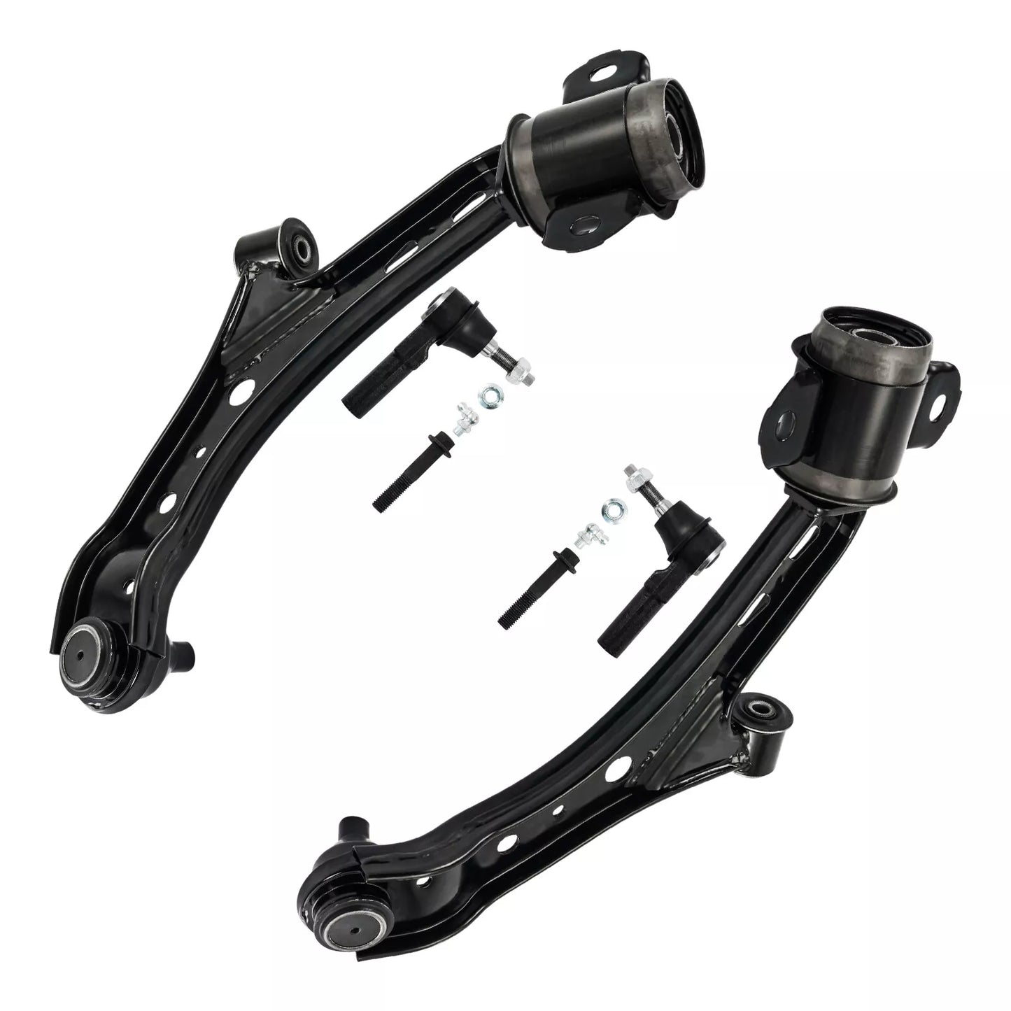 4pc K80726 K80727 ES80805 Front Lower Control Arm Ball Joint Outer Tie Rods For Ford Mustang 2005 2006 2007 2008 2009 2010