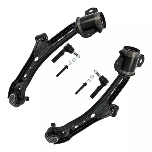 4pc K80726 K80727 ES80805 Front Lower Control Arm Ball Joint Outer Tie Rods For Ford Mustang 2005 2006 2007 2008 2009 2010