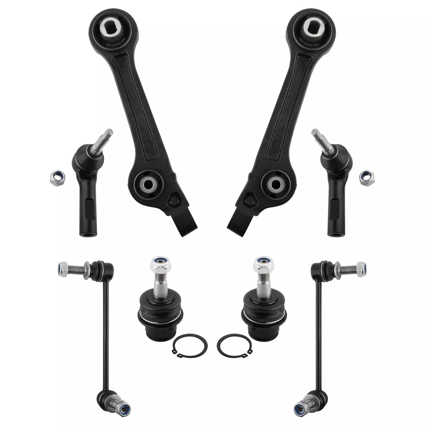 8pc K010534 K80996 ES800986 K80822 K80823 Front Lower Control Arm Tie Rod Sway Bar for Chrysler 300 2011 - 2019 for Dodge Charger Challenger RWD 2011 - 2019