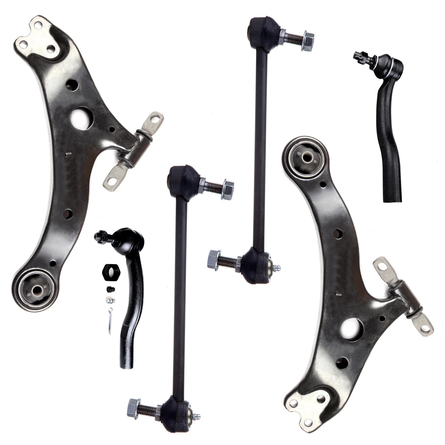 6pc K620333 K620334 K90344 ES3600 ES3601 Front Lower Control Arm Tie Rod End Kit For Lexus ES300 for Toyota Camry 2002 2003