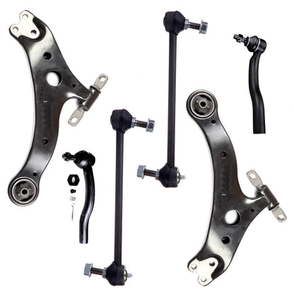 6pc K620333 K620334 K90344 ES3600 ES3601 Front Lower Control Arm Tie Rod End Kit For Lexus ES300 for Toyota Camry 2002 2003