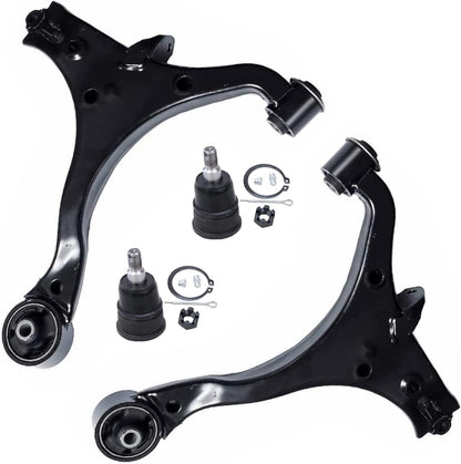 4pc K622173 K622174 K500004 Front Lower Control Arms with Ball Joints for Honda Element 2003 2004 2005 2006 2007 2008 2009 2010 2011