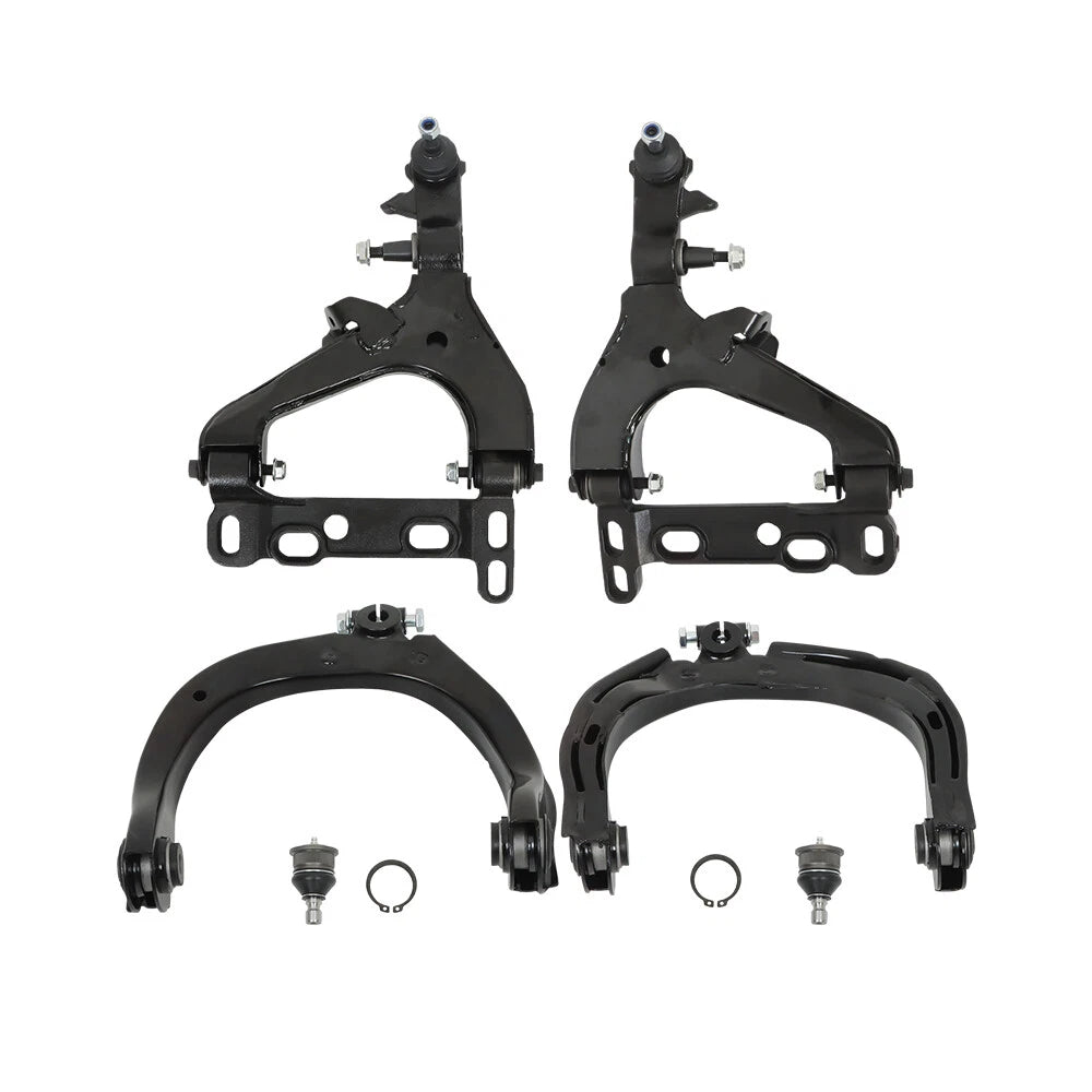 6pc K620467 K620468 K640293 K640294 K6664 Front Upper Lower Control Arms with Ball Joint for Chevy Trailblazer for GMC Envoy 2004 2005 2006 2007
