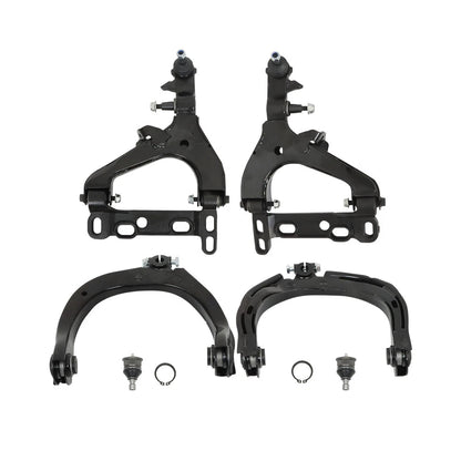 6pc K620467 K620468 K640293 K640294 K6664 Front Upper Lower Control Arms with Ball Joint for Chevy Trailblazer for GMC Envoy 2004 2005 2006 2007