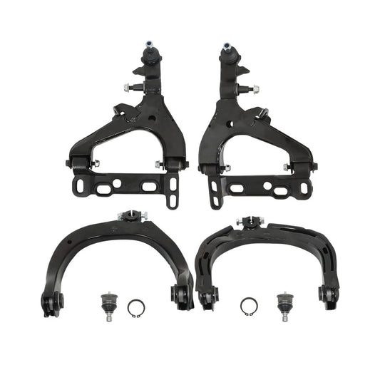 6pc K620467 K620468 K640293 K640294 K6664 Front Upper Lower Control Arms with Ball Joint for Chevy Trailblazer for GMC Envoy 2004 2005 2006 2007
