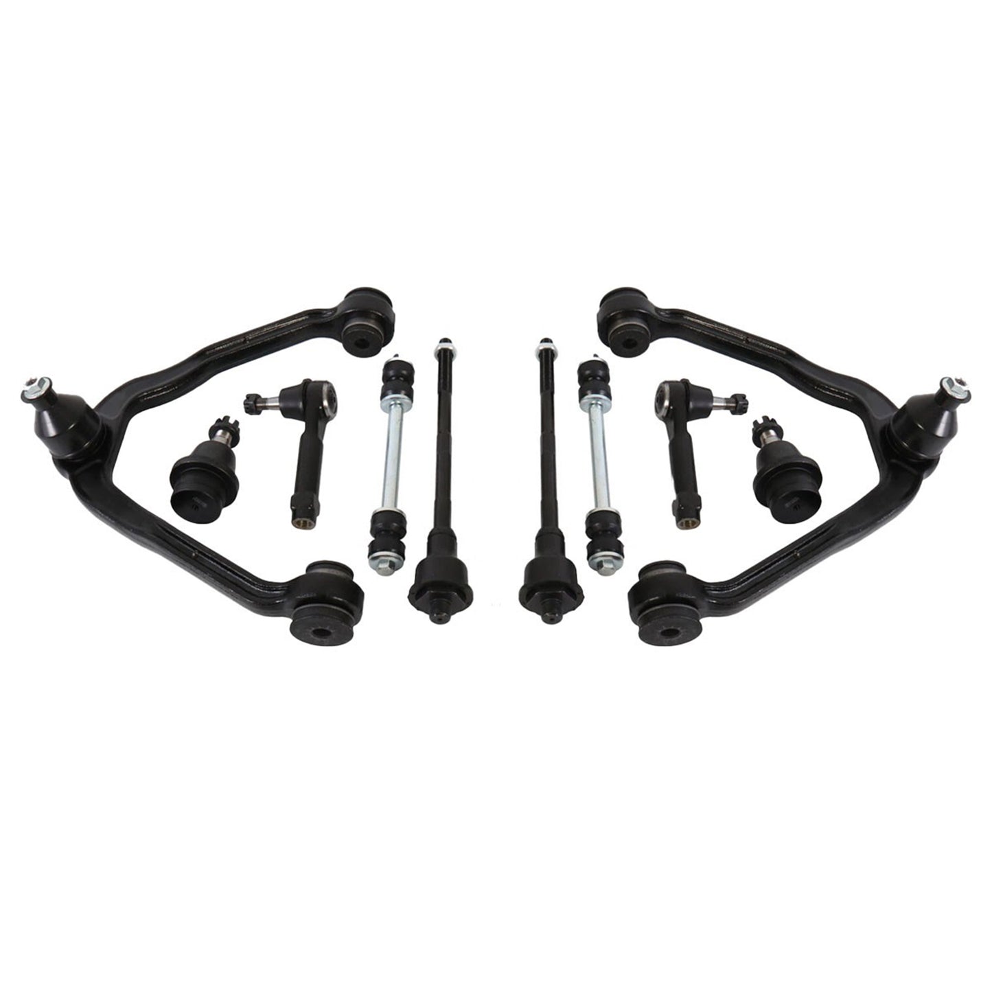 10pc K80942 K6541 K8987 ES3488 ES3493 Front Upper Control Arms with Ball Joint Outer Inner Tie Rod for GMC Sierra 1500 1999-2006 for Chevy Suburban 1500 2000-2006 for Chevy Silverado 1500 1999-2006