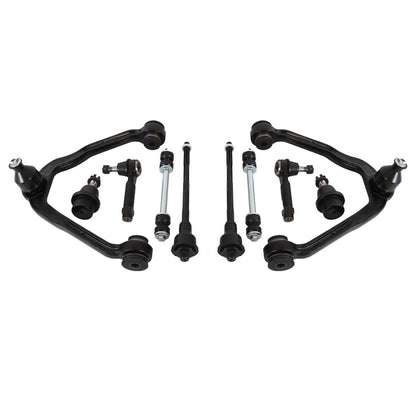 10pc K80942 K6541 K8987 ES3488 ES3493 Front Upper Control Arms with Ball Joint Outer Inner Tie Rod for GMC Sierra 1500 1999-2006 for Chevy Suburban 1500 2000-2006 for Chevy Silverado 1500 1999-2006