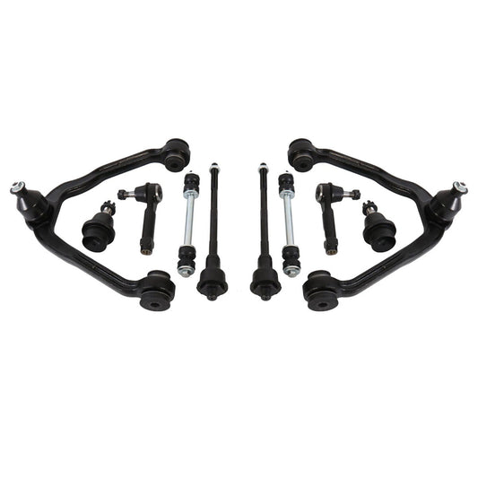 10pc K80942 K6541 K8987 ES3488 ES3493 Front Upper Control Arms with Ball Joint Outer Inner Tie Rod for GMC Sierra 1500 1999-2006 for Chevy Suburban 1500 2000-2006 for Chevy Silverado 1500 1999-2006