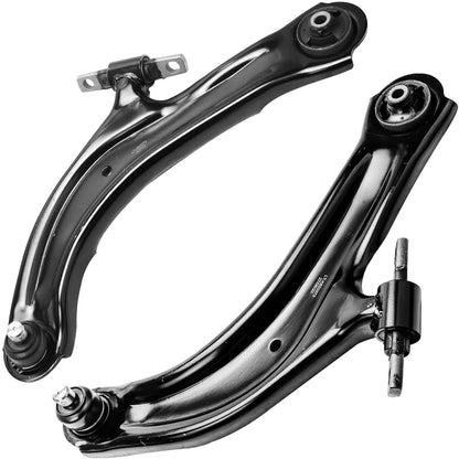 4pc K620373 K620374 ES800575 ES800574 ront Lower Control Arm with Ball Joints Tie Rods for Nissan Sentra 2007-2012