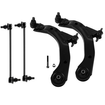 4pc K620301 K620302 K750012 Front Control Arm with Ball Joint Sway Bar Link Lower Assembly for Chevy Cobalt 2005-2010 for Chevy HHR 2006-2011 for Pontiac G5 2007-2009 for Pontiac Pursuit 2005 2006