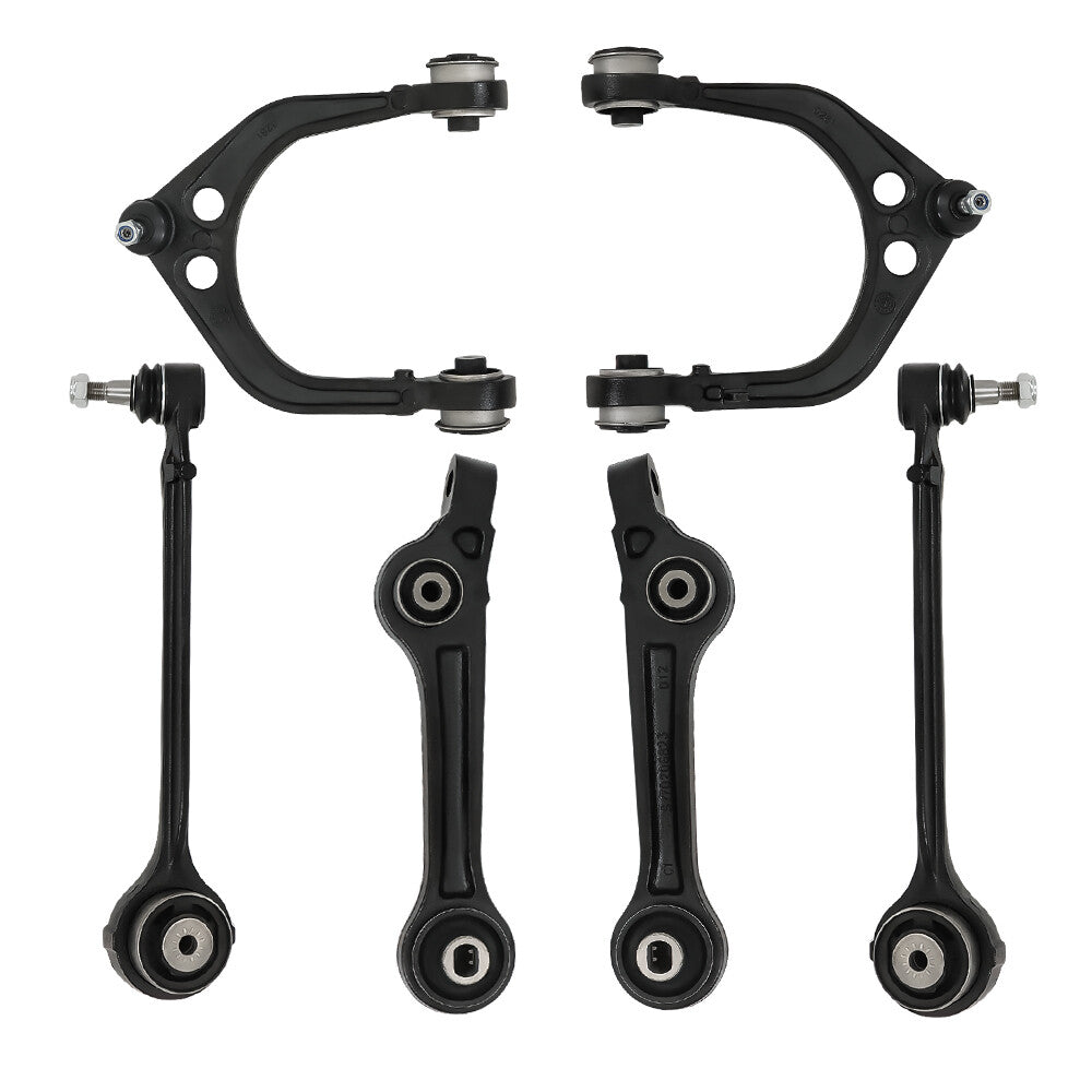 6pc K620177 K620178 K010535 K010536 K010534 RWD Front Lower Upper Control Arms with Ball Joint Suspension Kit for Dodge Charger 2011-2019 for Chrysler 300 2011-2019 for Dodge Challenger 2011-2019