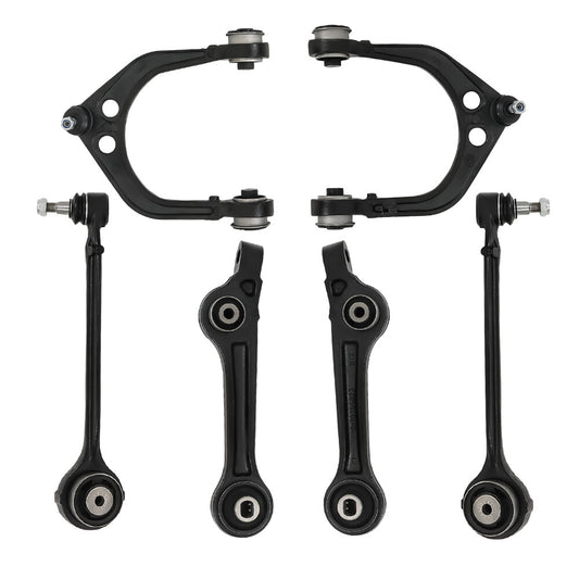 6pc K620177 K620178 K010535 K010536 K010534 RWD Front Lower Upper Control Arms with Ball Joint Suspension Kit for Dodge Charger 2011-2019 for Chrysler 300 2011-2019 for Dodge Challenger 2011-2019