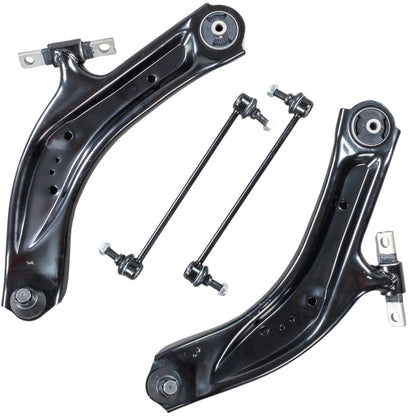 4pc K623110 K623111 K750095 K750094 Front Lower Control Arm with Ball Joints Sway Bars for Nissan Rogue Sport 2014 2015 2016 2017 2018 2019