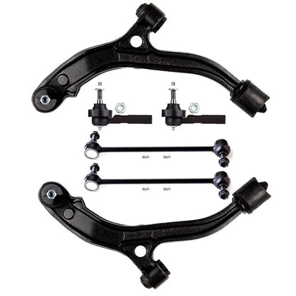 6pc K620004 K620005 K7258 ES3537 Front Lower Control Arm Outer Tierod End Sway Bar for Grand Caravan 2001 2002 2003 2004 for CHRYSLER TOWN  COUNTRY  VOYAGER