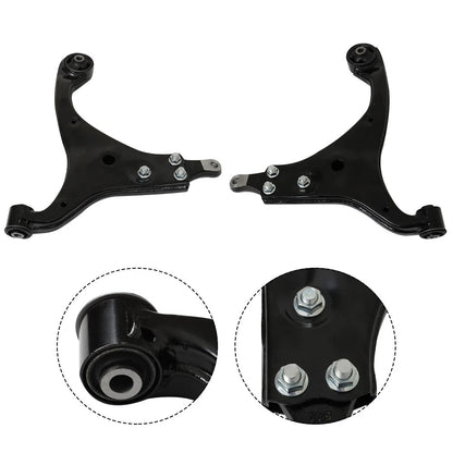 8pc K641580 K641581 ES800229 ES800230 EV800228 K750032 Front Lower Control Arm with Tie Rods Sway Bars for Hyundai Elantra 2.0L 2007 2008 2009 2010 2011 2012