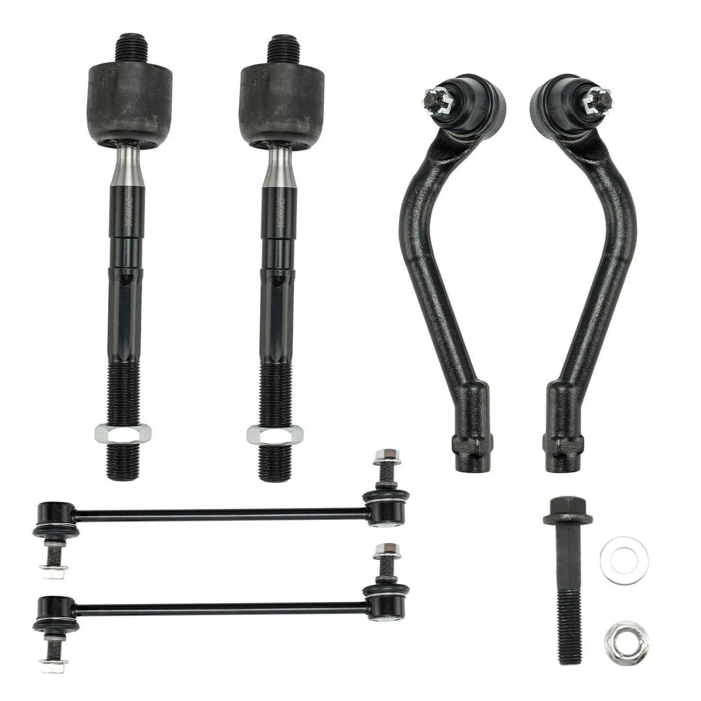 8pc K622825 K622826 K750658 EV800695 ES800717 ES800718 Front Lower Control Arms Sway Bar Links Tie Rod Ends for Kia Optima 2014-2015
