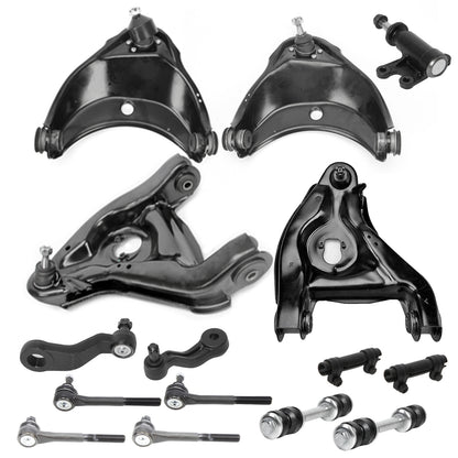 15pc K620299 K620298 K620160 K620161 ES2837 ES2836 ES2004 K6447 K6335 K6722 K5252 2WD Front Upper Lower Control Arms Kit for GMC for Chevrolet C1500 1993-1999