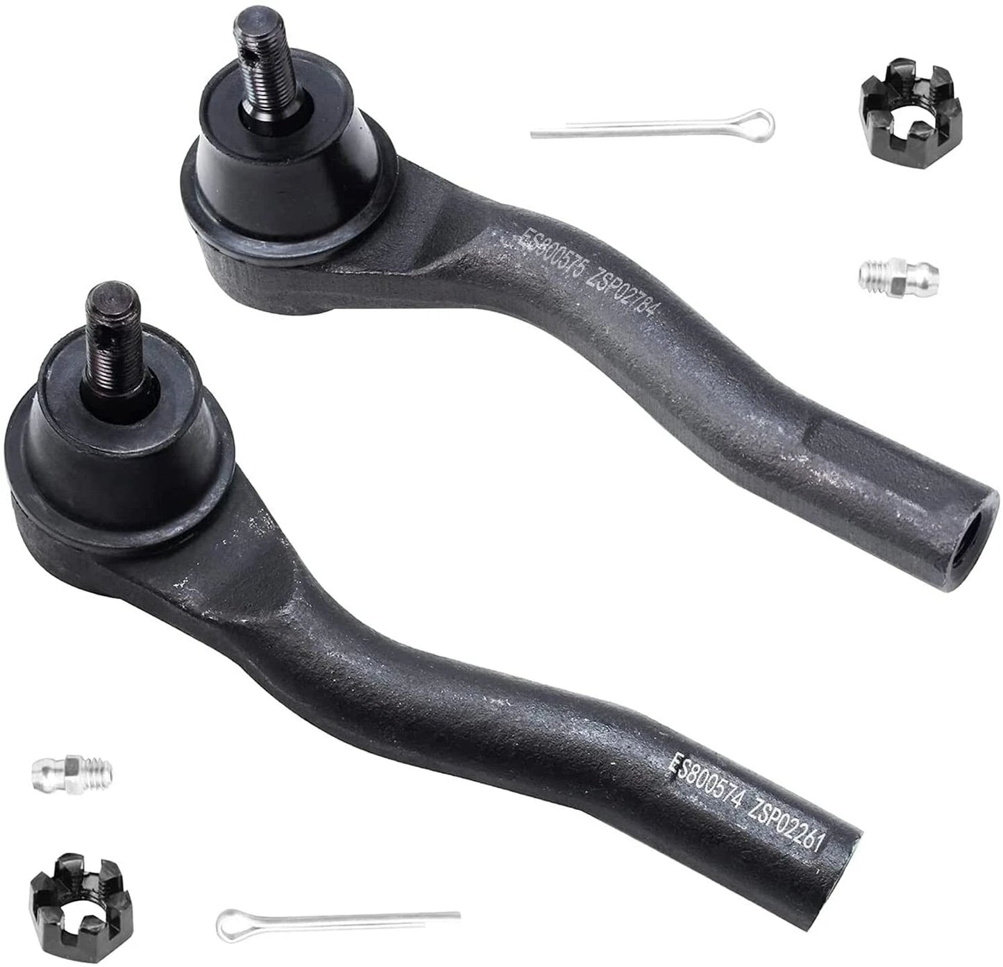 4pc K620373 K620374 ES800575 ES800574 ront Lower Control Arm with Ball Joints Tie Rods for Nissan Sentra 2007-2012