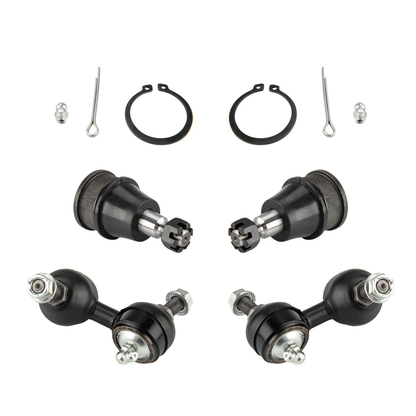 6pc K640399 K640400 K80223 K90454 K90455 Front Lower Control Arms Sway Bars Links for Honda CR-V 2002 2003 2004 2005 2006