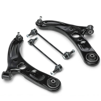 4pc K623741 K623742 K750523 Front Lower Control Arms with Ball Joint Sway Bars for Kia Forte Forte5 2014 2015 2016 2018 for Kia Forte Koup 2014 2015 2016