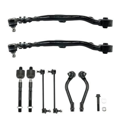8pc K622825 K622826 K750658 EV800695 ES800717 ES800718 Front Lower Control Arms Sway Bar Links Tie Rod Ends for Kia Optima 2014-2015