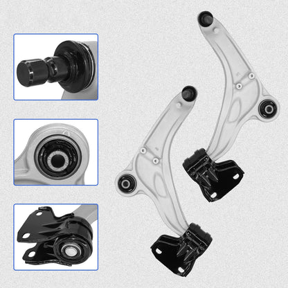 4pc K623491 K623490 K750740 Front Lower Control Arm Ball Joint Sway Bars for Ford Edge 2015 2016 2017 2018 for Lincoln MKX 2016-2018
