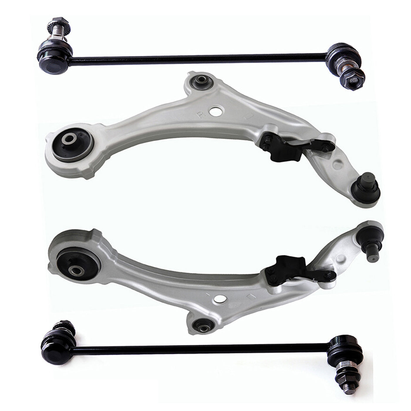 4pc K622157 K622158 K750094 K750095 Front Lower Control Arms with Ball Joints Sway Bars Kit for Nissan Murano 2009-2014