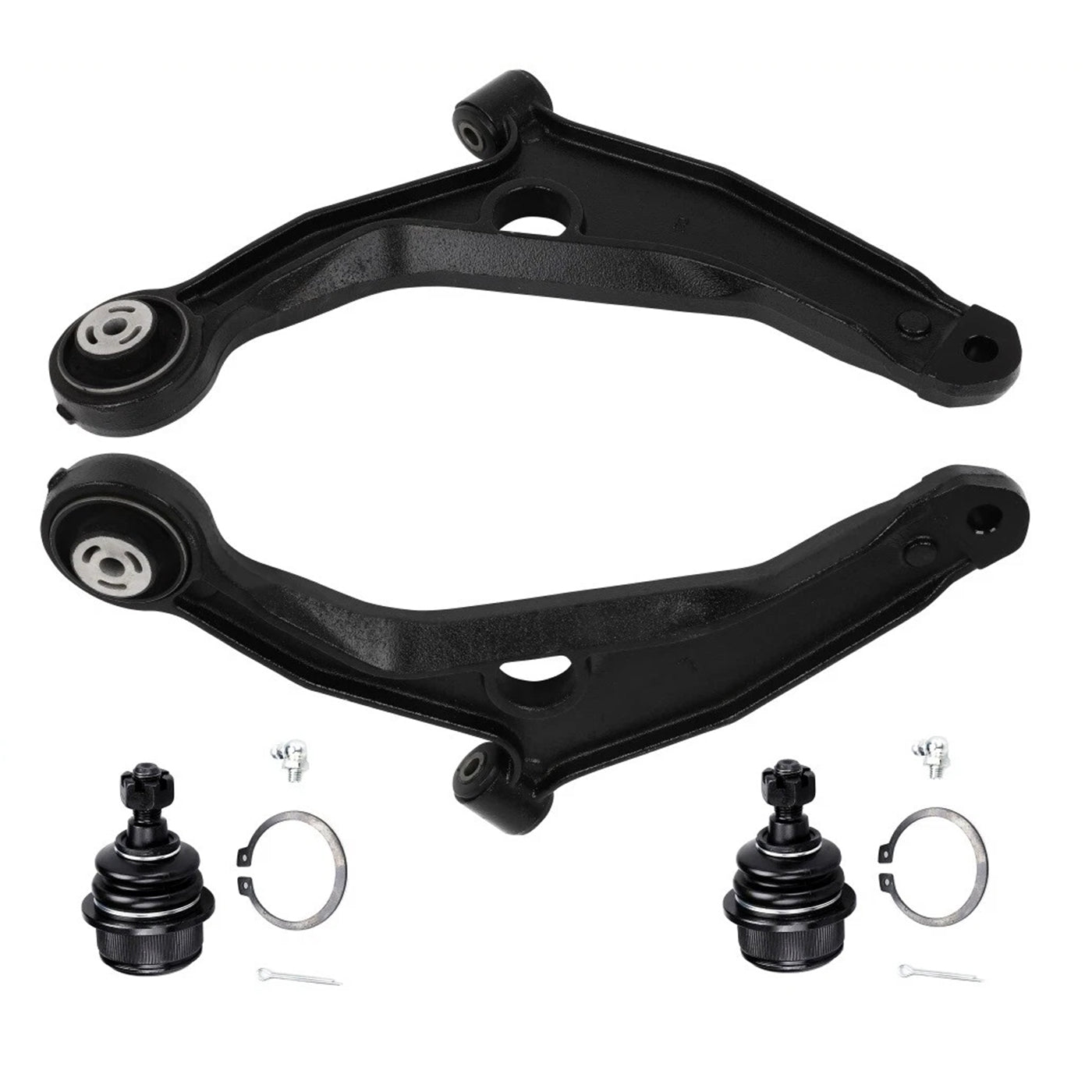 4pc K500235 K641333 K641334 Front Lower Control Arms Ball Joints for Dodge Journey 2009-2018 for Dodge Avenger 2008-2014 for Chrysler Sebring 2007 2008 2009 2010