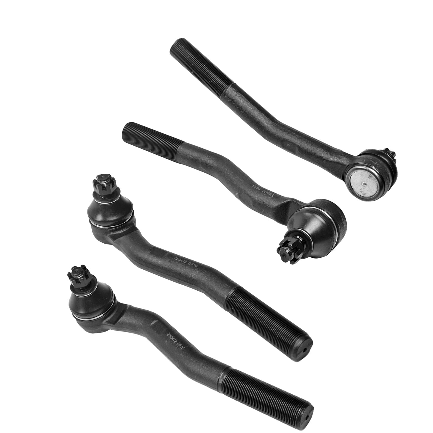 4pc ES3472 ES3473 ES3474 ES3475 Inner and Outer Tie Rod Ends Kit For Jeep Grand Cherokee 1999 2000 2001 2002 2003 2004