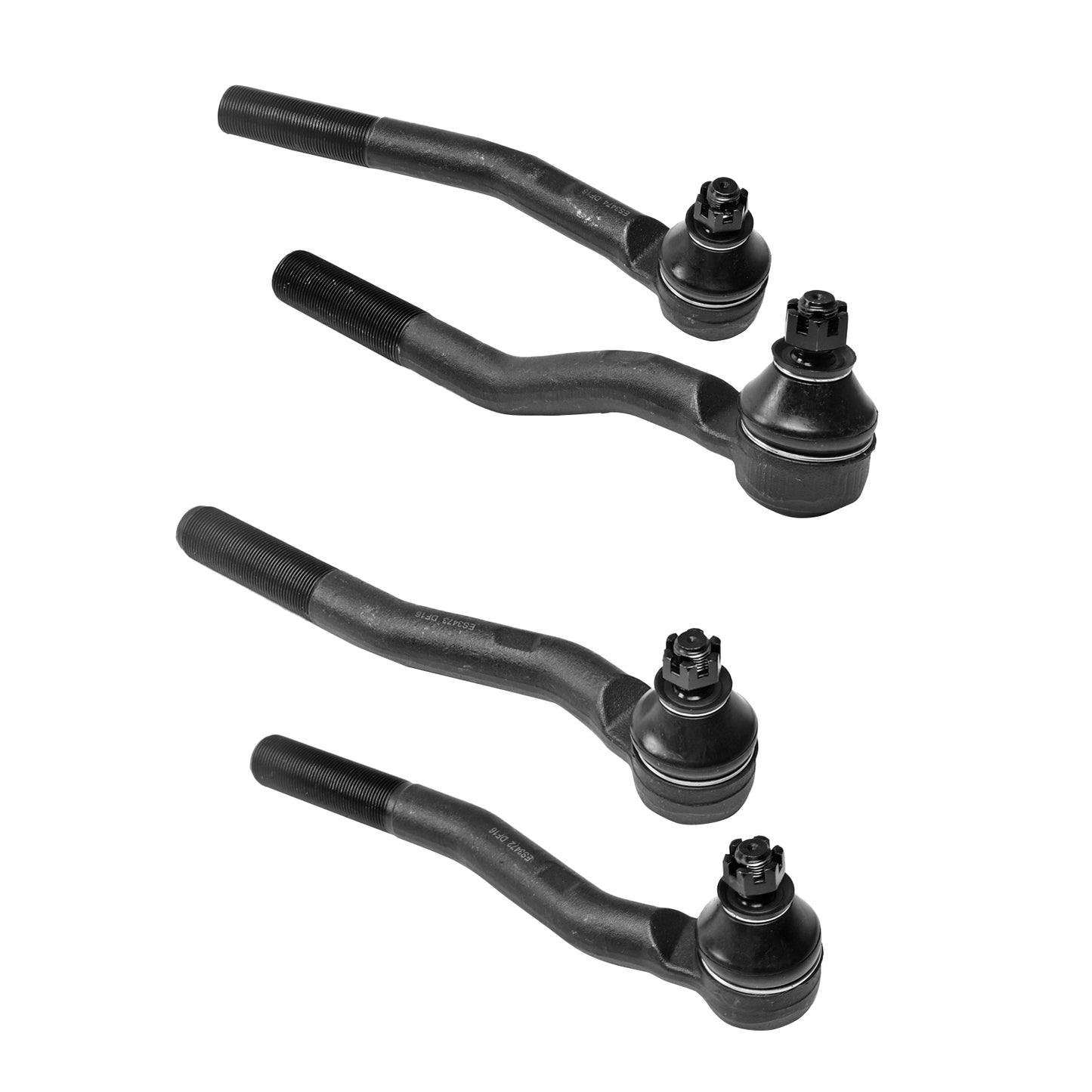 4pc ES3472 ES3473 ES3474 ES3475 Inner and Outer Tie Rod Ends Kit For Jeep Grand Cherokee 1999 2000 2001 2002 2003 2004