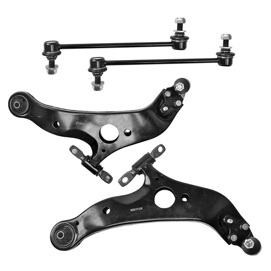 4pc MS86170 MS86169 K80249 Front Lower Control Arm Ball Joint Sway Bar for Toyota Sienna 2004-2010