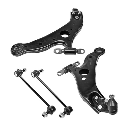 4pc MS86170 MS86169 K80249 Front Lower Control Arm Ball Joint Sway Bar for Toyota Sienna 2004-2010